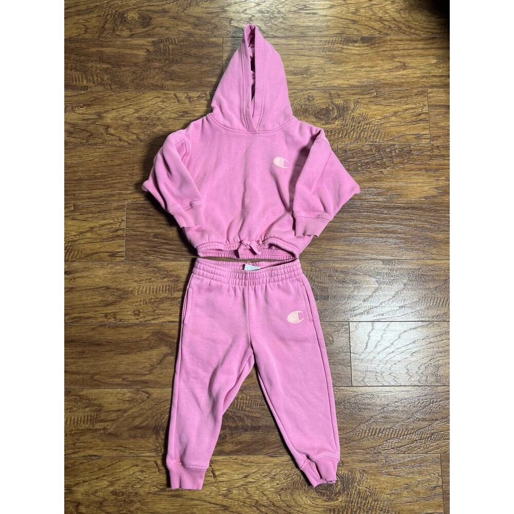 Champion Kids 2 piece Pink Jogger Set with Champion Logo size 2T